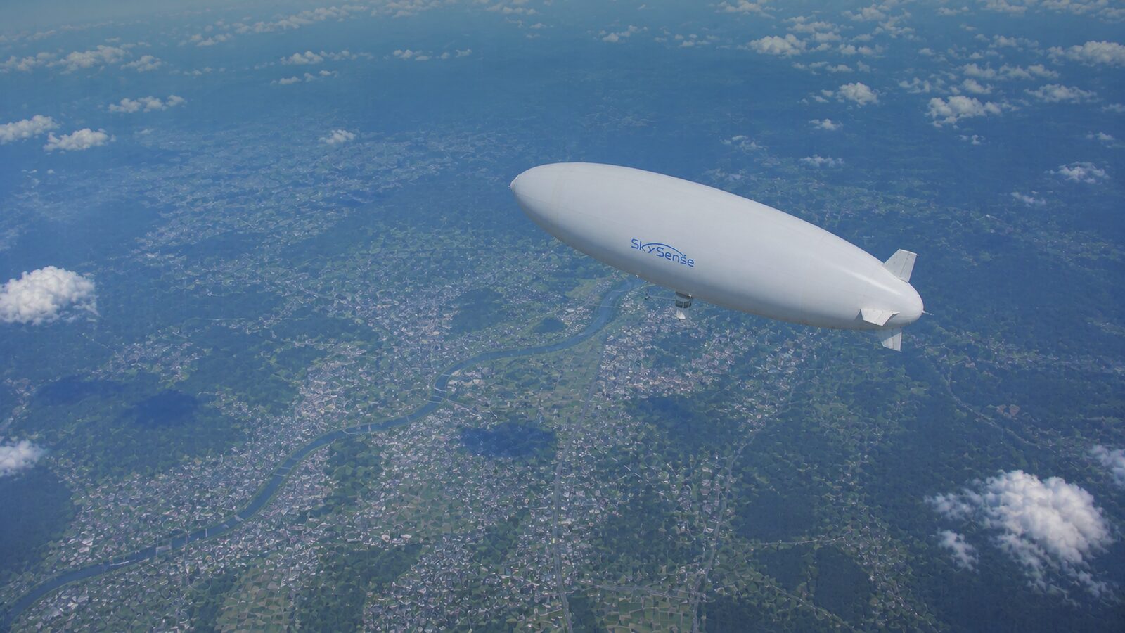 SkySense airship in flight